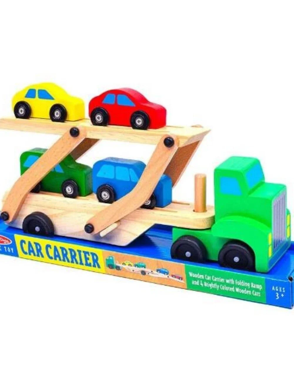 MELISSA & DOUG  Wooden Toy Car Carrier Easy Fold Ramp Replacement